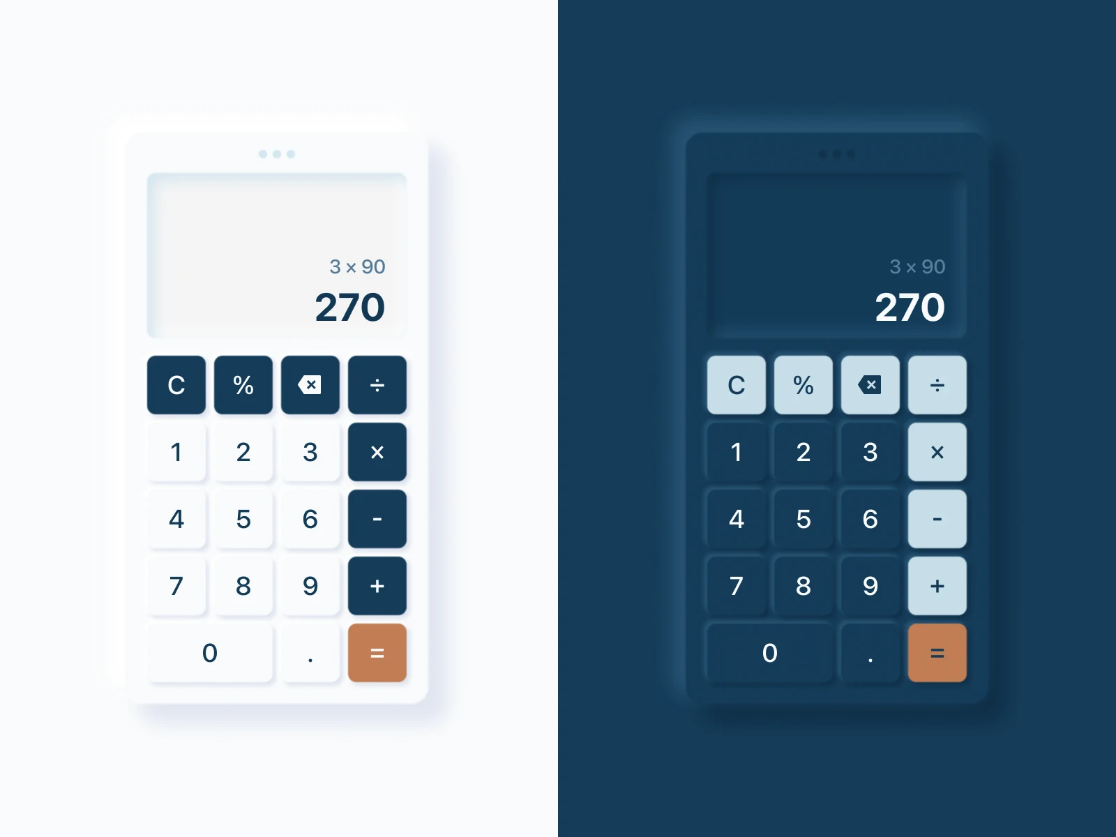 Basic Calculator App Interface
