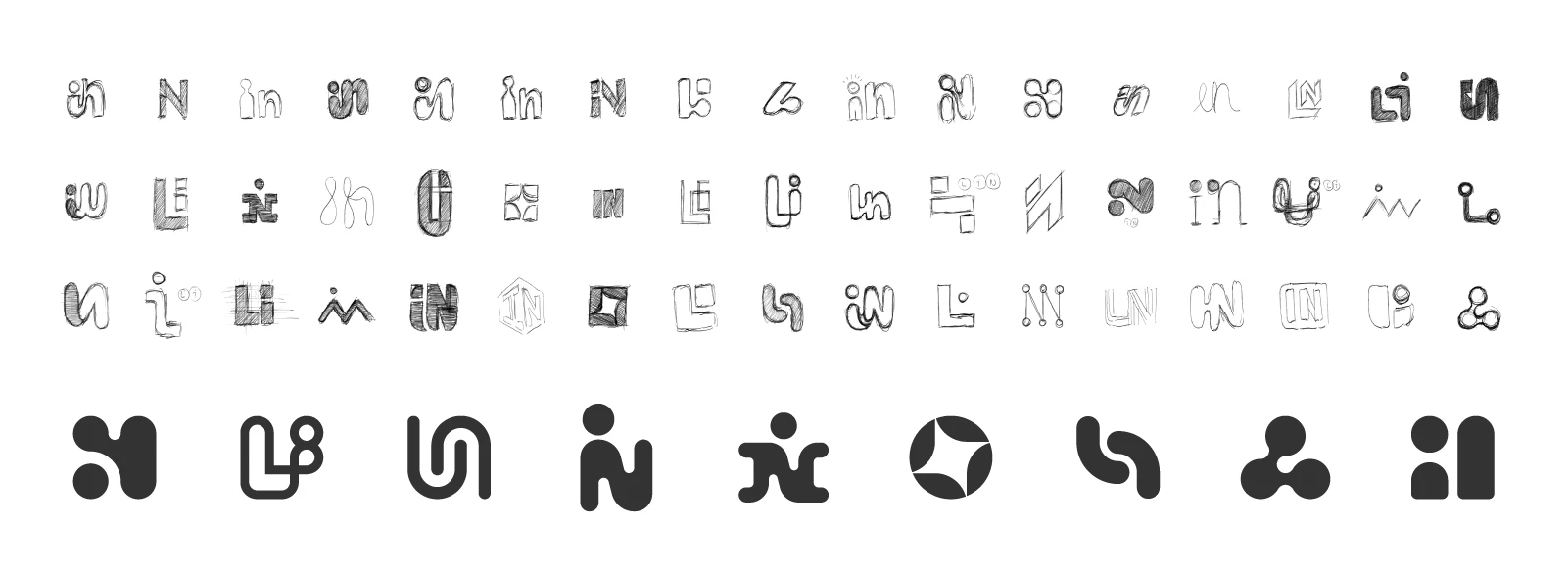 various icon design sketches