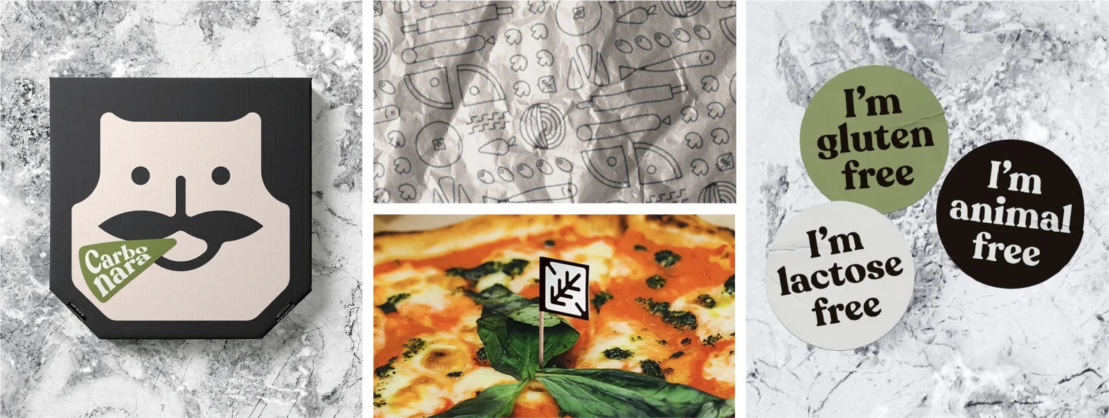 messie pizza packaging