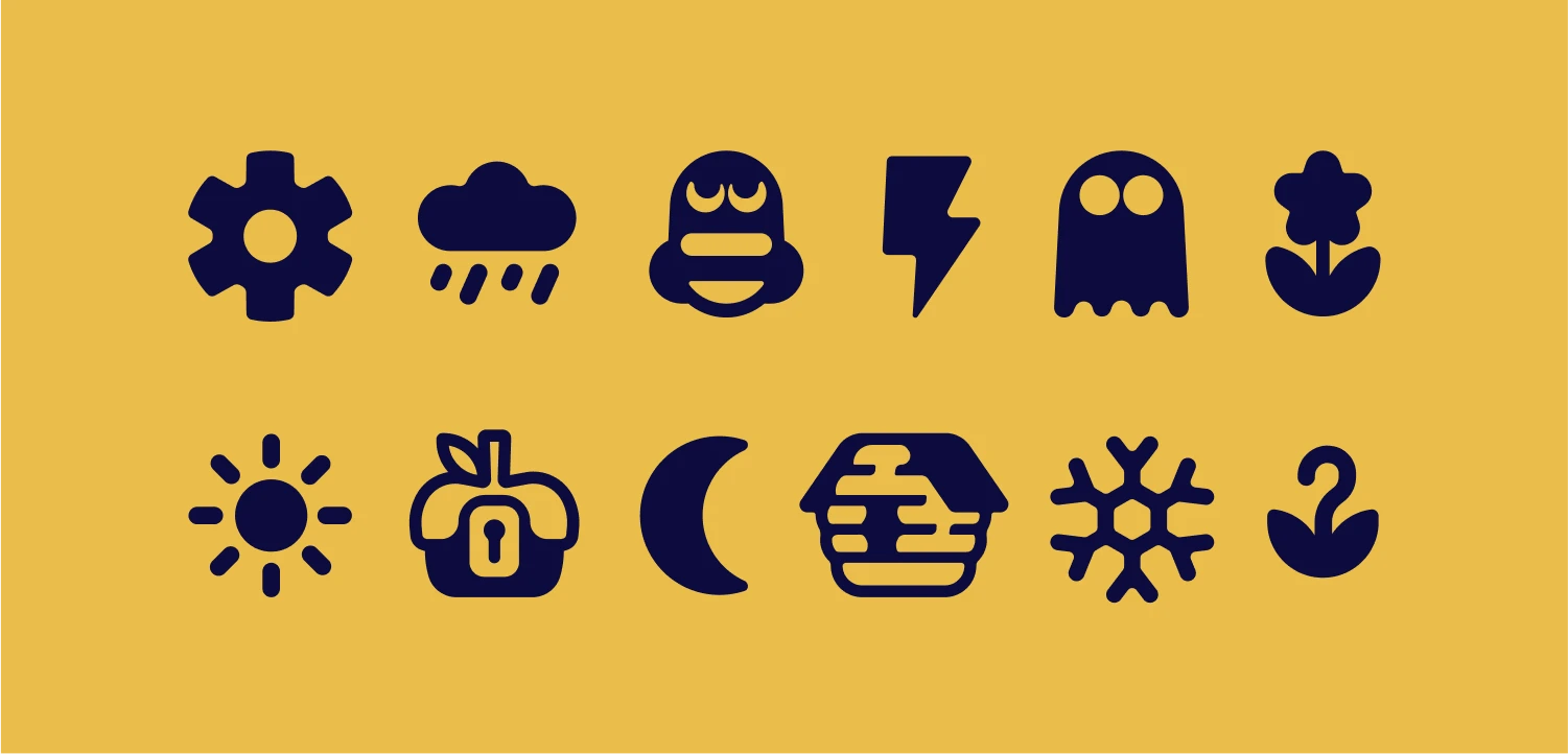 interface icons for surbeeval